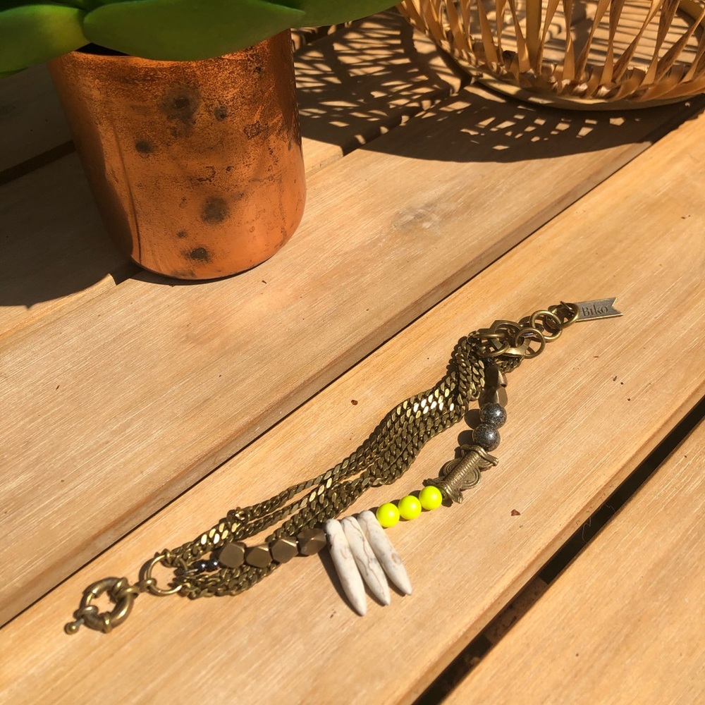 BIKO multi-strand chain bracelet
